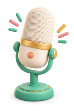A small microphone on a stand